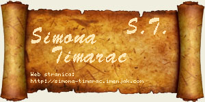 Simona Timarac vizit kartica